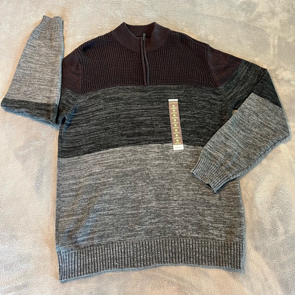 Great Northwestern Clothing Company Men’ 1/4 Zip Knitted Sweater Size XXL